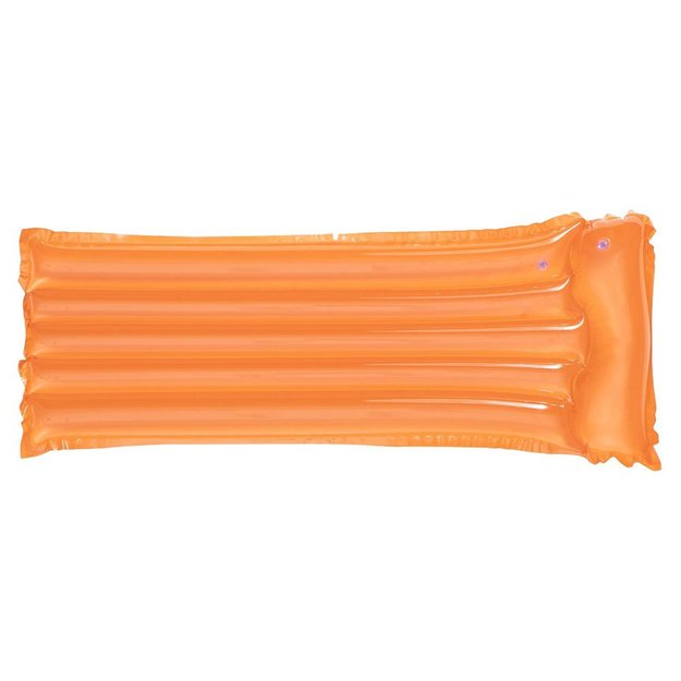 Pripučiamas plaukimo čiužinys 183 cm x 76 cm, Bestway Beach Deluxe, oranžinis