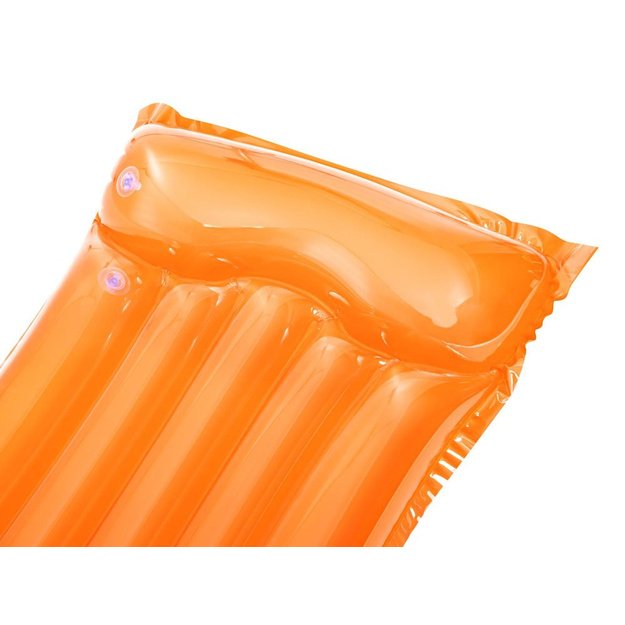Pripučiamas plaukimo čiužinys 183 cm x 76 cm, Bestway Beach Deluxe, oranžinis
