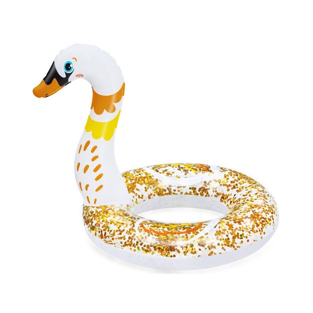 Pripučiamas plaukimo ratas gulbė 61 cm, Bestway, baltas
