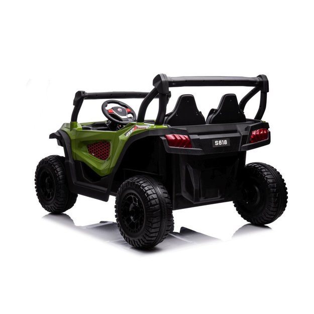 Dvivietis elektromobilis džipas S618 4x4, 24V, žalias