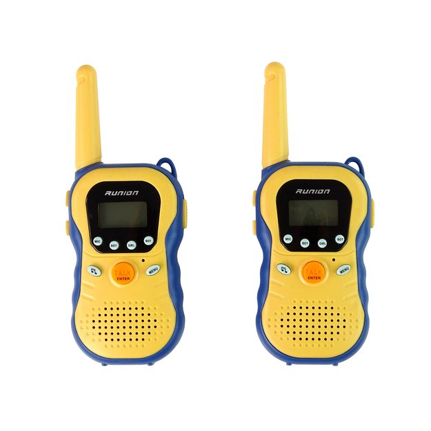 Vaikiškos radijo stotelės Walkie Talkies, geltonos 4
