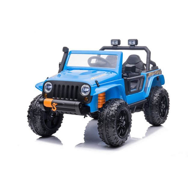Vienvietis elektromobilis vaikams Jeep Extreme iki 100 kg XB-1118, mėlynas 13