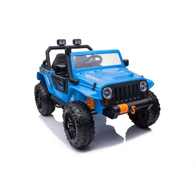 Vienvietis elektromobilis vaikams Jeep Extreme iki 100 kg XB-1118, mėlynas 28