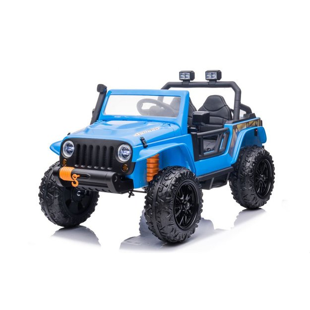 Vienvietis elektromobilis vaikams Jeep Extreme iki 100 kg XB-1118, mėlynas 12