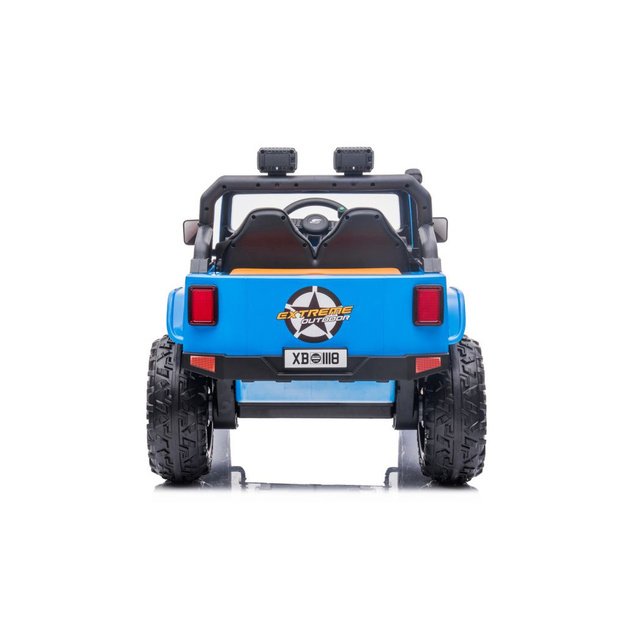 Vienvietis elektromobilis vaikams Jeep Extreme iki 100 kg XB-1118, mėlynas 10