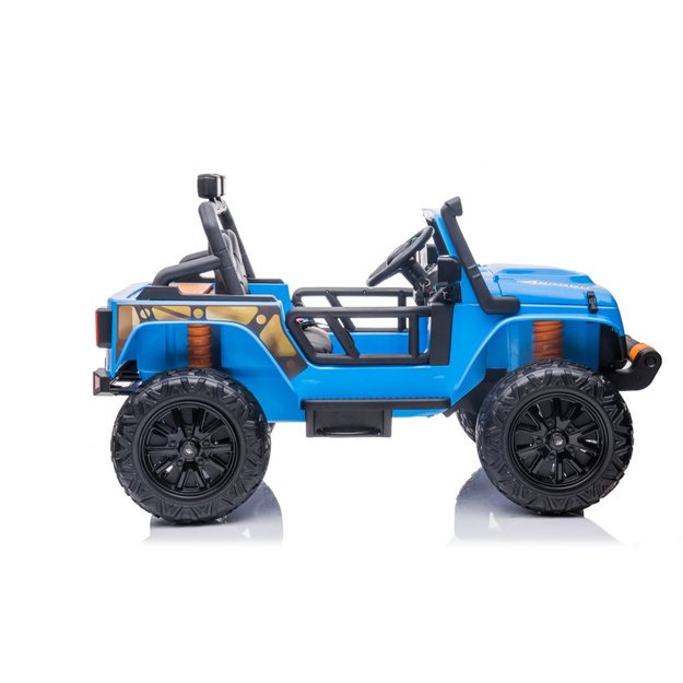Vienvietis elektromobilis vaikams Jeep Extreme iki 100 kg XB-1118, mėlynas 17