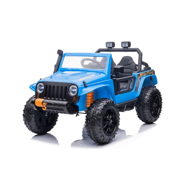 Vienvietis elektromobilis vaikams Jeep Extreme iki 100 kg XB-1118, mėlynas 19
