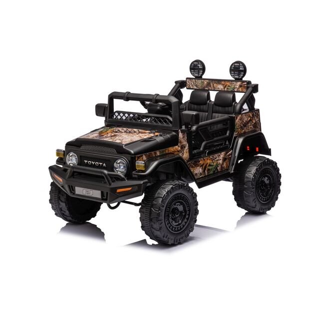 Vienvietis elektrinis visureigis Toyota FJ Black forest 4x4, rudas kamufliažas