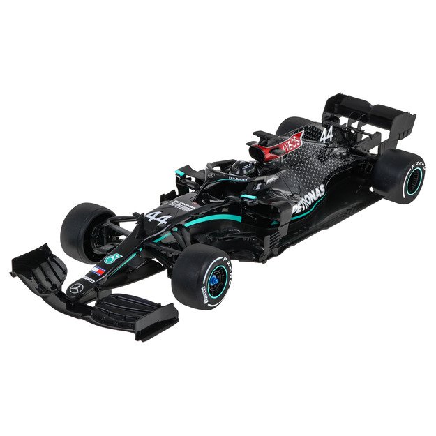 Nuotoliniu būdu valdomas Mercedes-AMG F1 W11 EQ bolidas, juodas