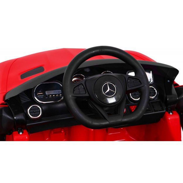 Vienvietis elektromobilis vaikams Mercedes Benz GT, raudonas