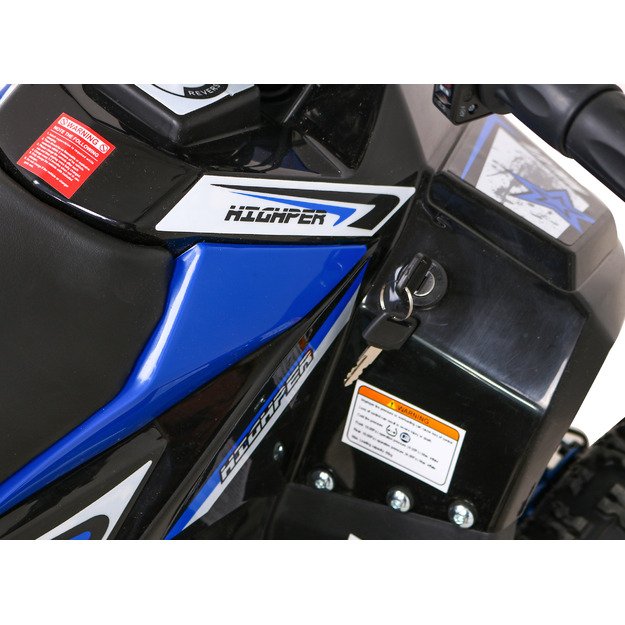 48V Elektrinis 1000W keturratis Highper iki 35 km/h, mėlynas