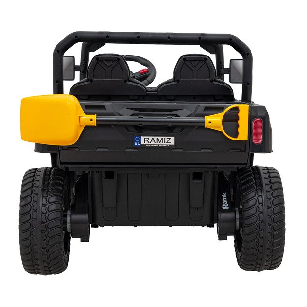 Vaikiškas dvivietis elektrinis bagis 4x4 Speed 900, juodas