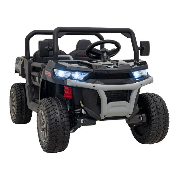 Vaikiškas dvivietis elektrinis bagis 4x4 Speed 900, juodas