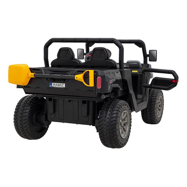 Vaikiškas dvivietis elektrinis bagis 4x4 Speed 900, juodas