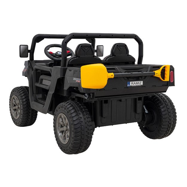 Vaikiškas dvivietis elektrinis bagis 4x4 Speed 900, juodas