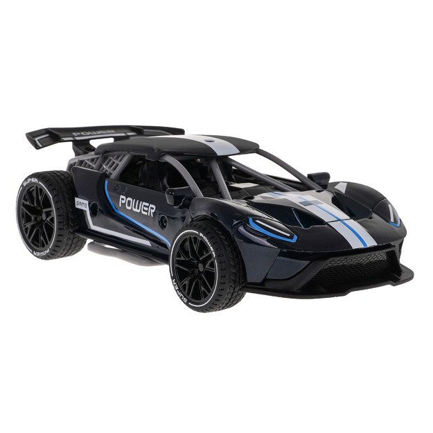 Žaislinis sportinis POWER automobilis vaikams su garso efektais, juodas