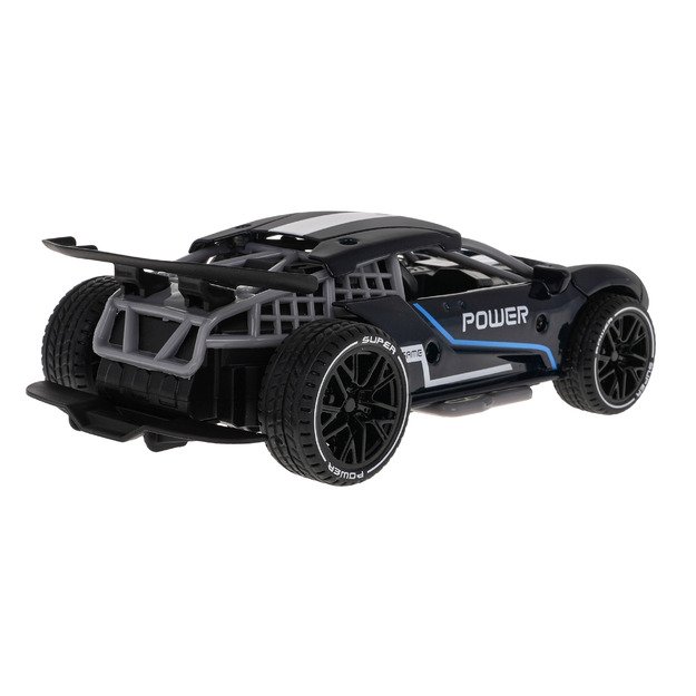Žaislinis sportinis POWER automobilis vaikams su garso efektais, juodas