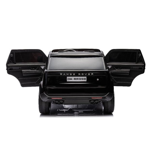 Dvivietis elektromobilis džipas Range Rover DK-RR998, juodas lakuotas