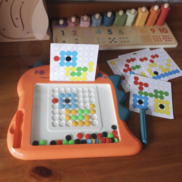 Montessori magnetinė lenta MagPad, WOOPIE, rožinis 1