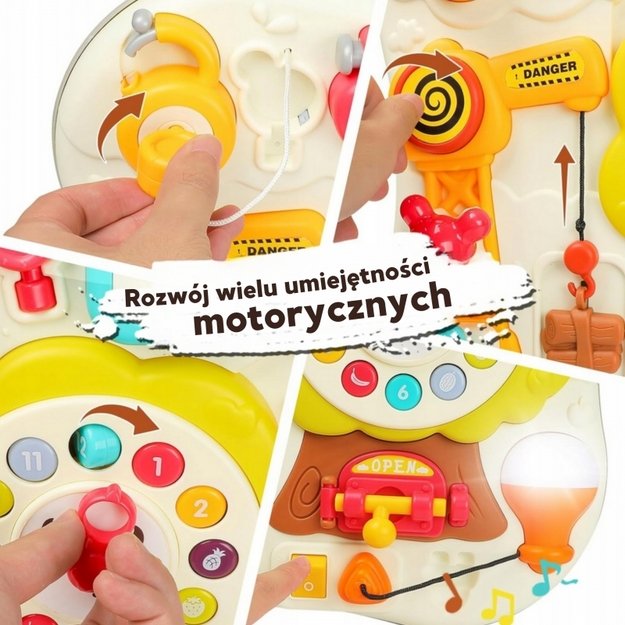 Montessori interaktyvi manipuliacinė lenta vaikams, WOOPIE 3