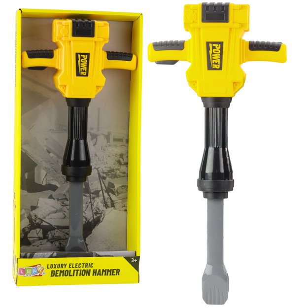 Interaktyvus pneumatinis griovimo plaktukas vaikams, geltonas