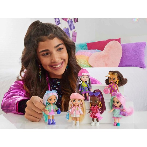 Mini lėlė Barbie su šviesiais plaukais  „Extra Mini Minis“