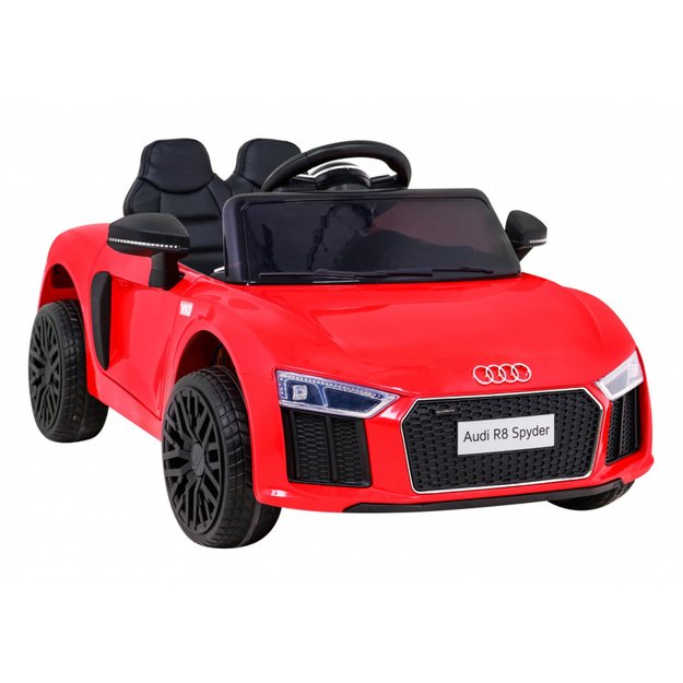 Vienvietis elektromobilis vaikams Audi R8, raudonas
