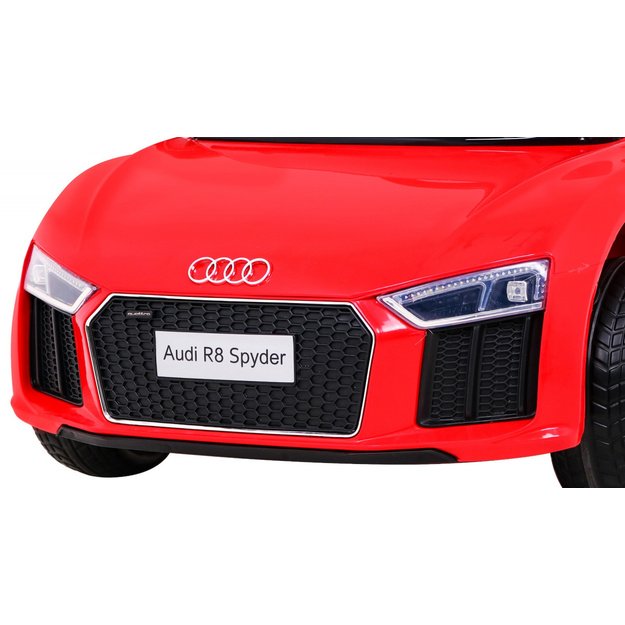 Vienvietis elektromobilis vaikams Audi R8, raudonas