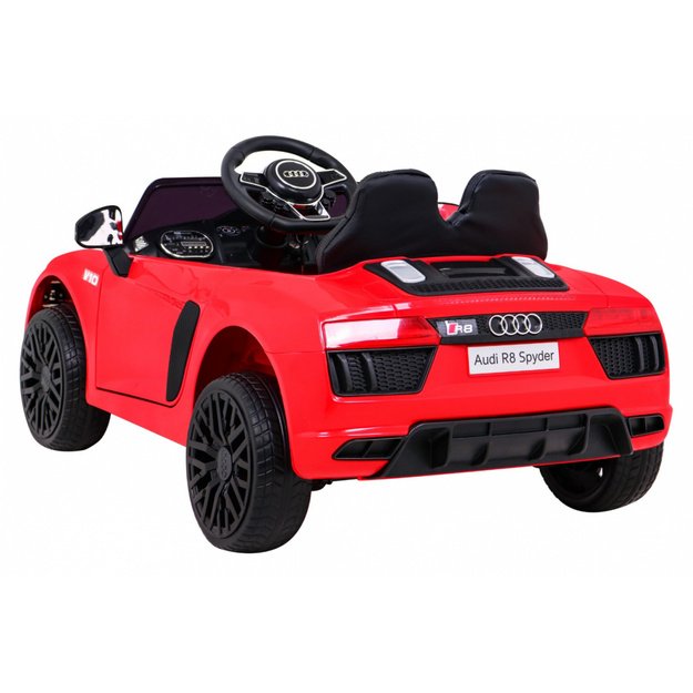 Vienvietis elektromobilis vaikams Audi R8, raudonas