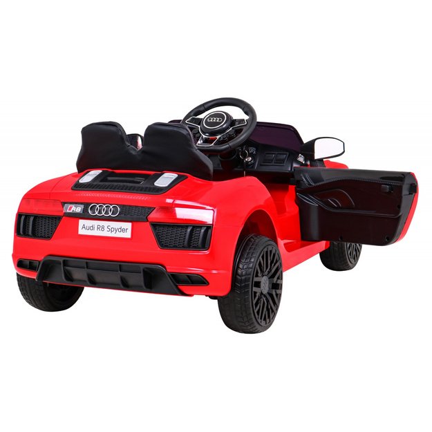 Vienvietis elektromobilis vaikams Audi R8, raudonas