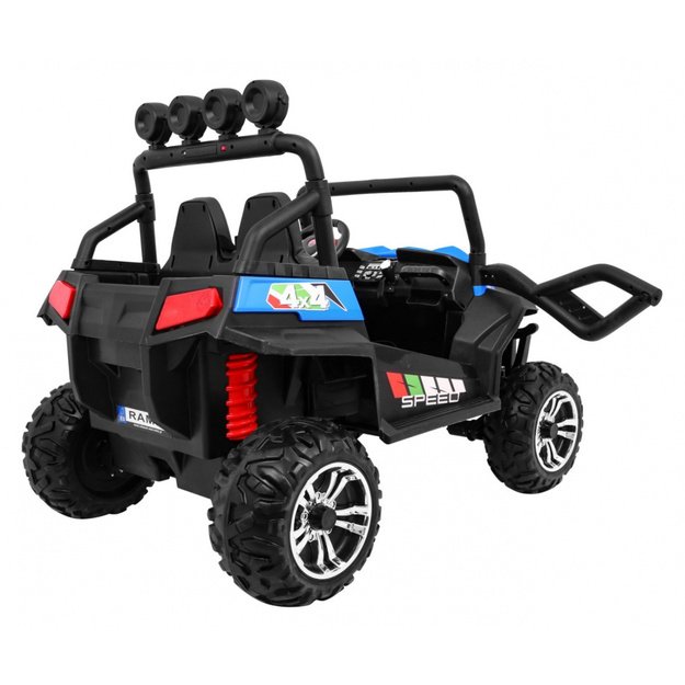 Dvivietis elektromobilis 4x4 bagis Grand Buggy, mėlynas