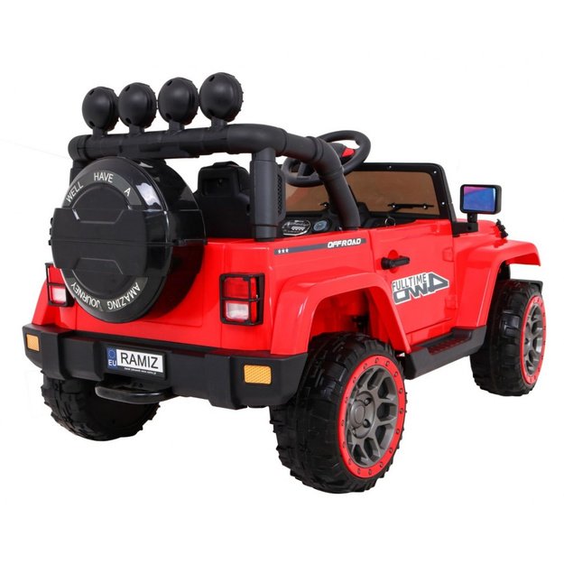 Vienvietis elektromobilis vaikams Full Time 4WD, raudonas