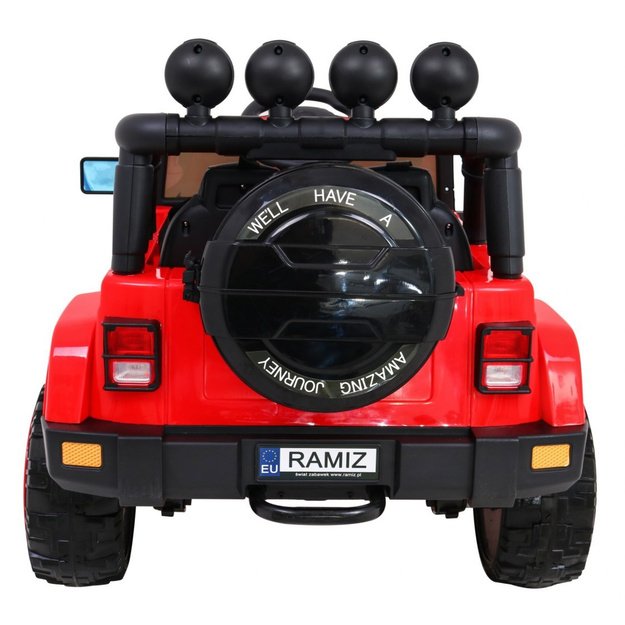 Vienvietis elektromobilis vaikams Full Time 4WD, raudonas