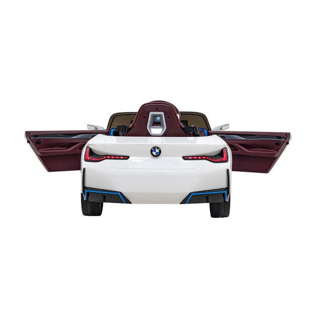Vienvietis elektromobilis BMW I4, baltas