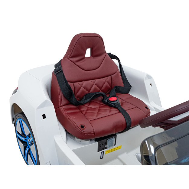 Vienvietis elektromobilis BMW I4, baltas