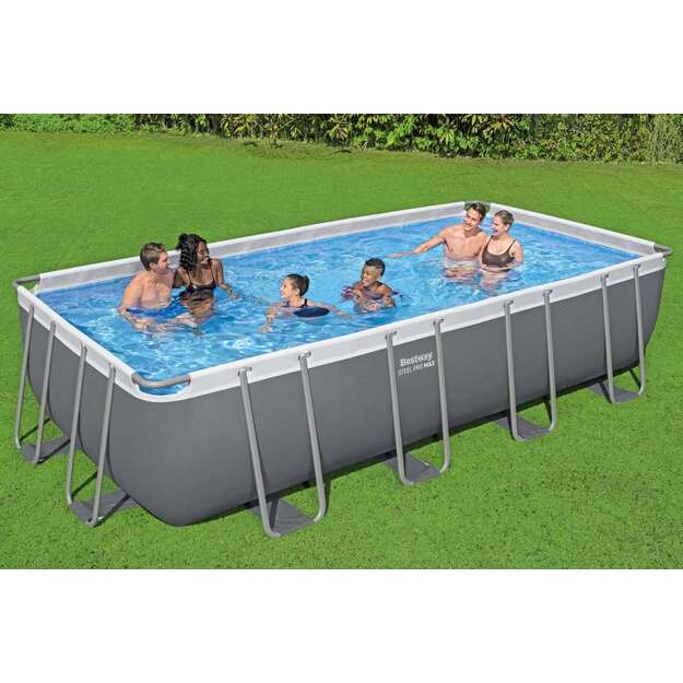 Karkasinis sodo baseinas 549x274x122 cm SteelPRO, BESTWAY