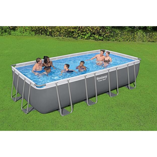 Karkasinis sodo baseinas 549x274x122 cm SteelPRO, BESTWAY