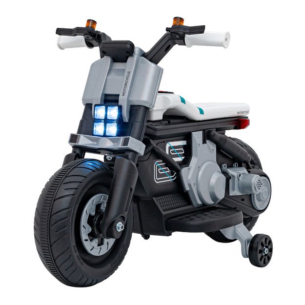 Vaikiškas elektrinis motociklas Future 88, baltas