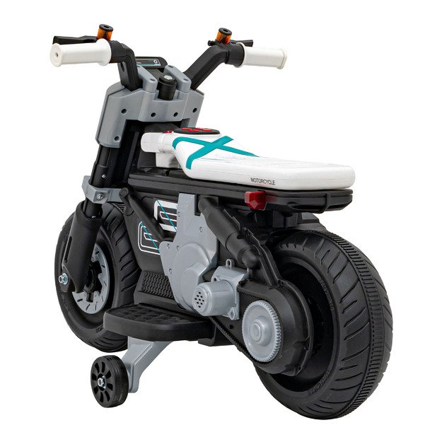 Vaikiškas elektrinis motociklas Future 88, baltas
