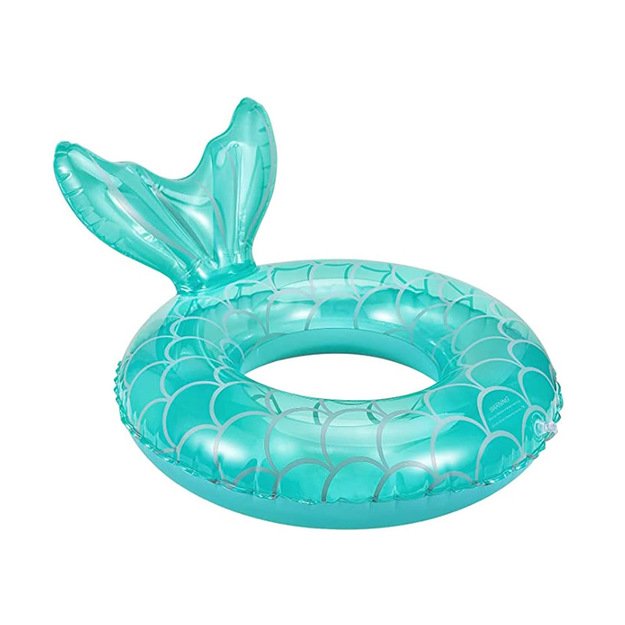 Vaikiškas pripučiamas plaukimo ratas su peleku, mėlynas
