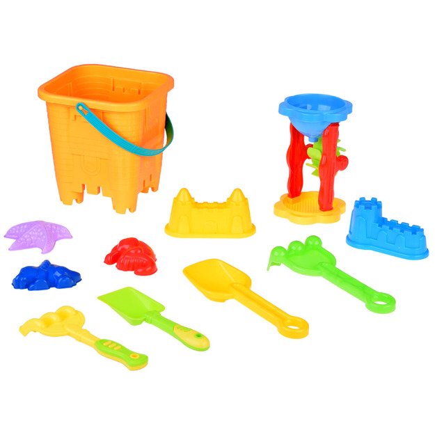 Smėlio žaislų rinkinys su įvairiais priedais
