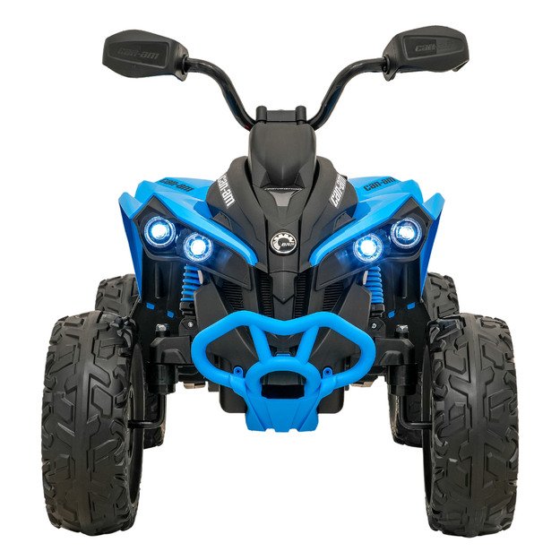 Vienvietis elektrinis keturratis vaikams Maverick ATV, mėlynas