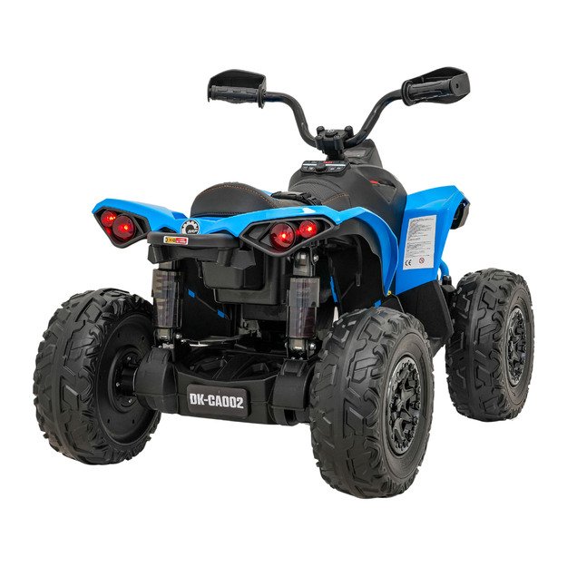 Vienvietis elektrinis keturratis vaikams Maverick ATV, mėlynas