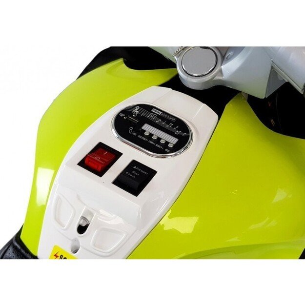 Elektrinis policijos motociklas vaikams HZB118, žalias 5