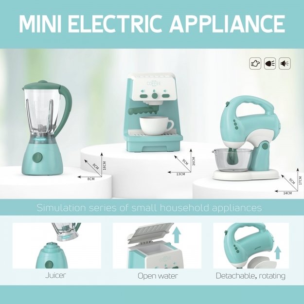 Interaktyvių buitinių prietaisų rinkinys vaikams 3in1,  WOOPIE   9