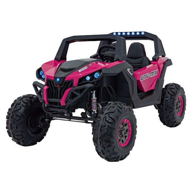 Dvivietis elektromobilis 4x4 bagis SuperStar Buggy, rožinis