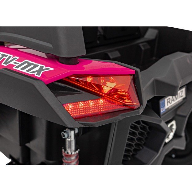 Dvivietis elektromobilis 4x4 bagis SuperStar Buggy, rožinis