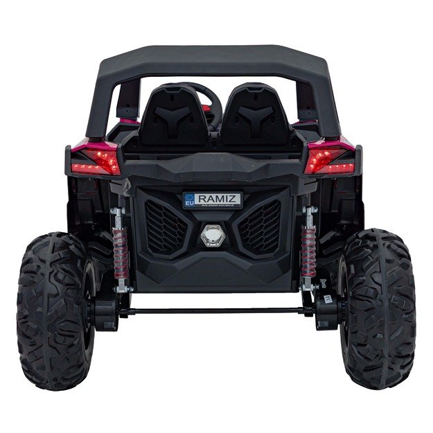 Dvivietis elektromobilis 4x4 bagis SuperStar Buggy, rožinis