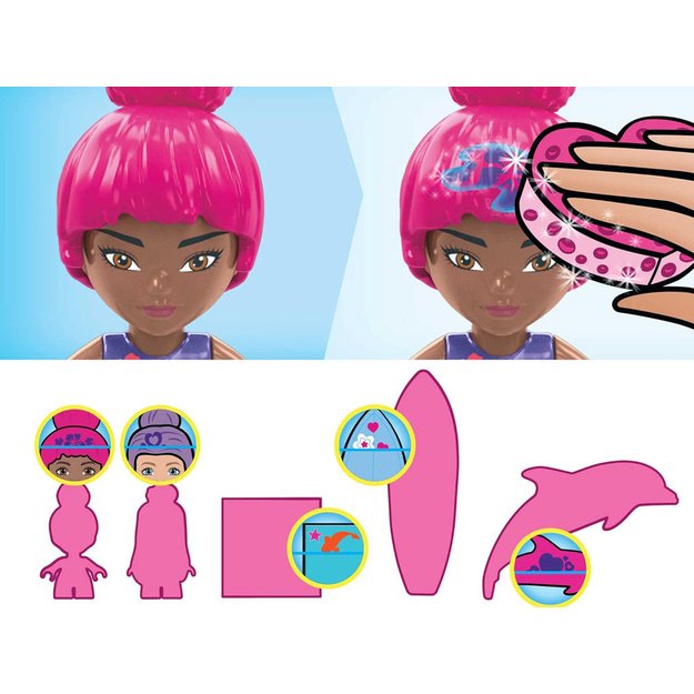 Kūrybinis konstruktoriaus rinkinys 121 el, Barbie