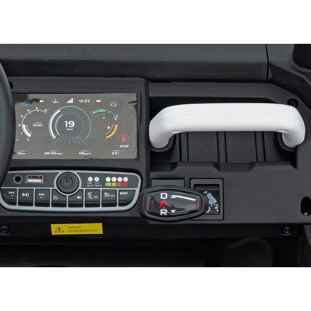 Dvivietis elektromobilis Farmer Truck Speed 900, baltas
